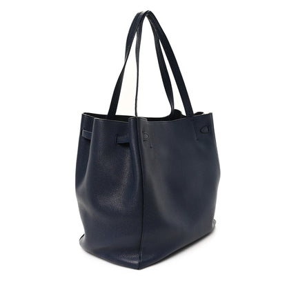 Celine Soft Grained Calfskin Small Belt Cabas Phantom Navy 3 of 14