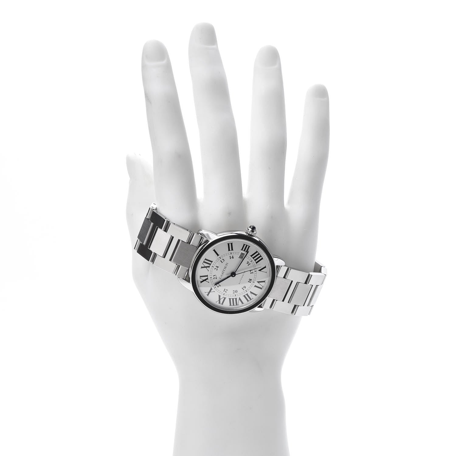 Cartier Stainless Steel 42mm Ronde Solo Automatic Watch 2 of 5