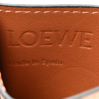 Loewe Calfskin Anagram Card Holder Light Oat Tan 6 of 7