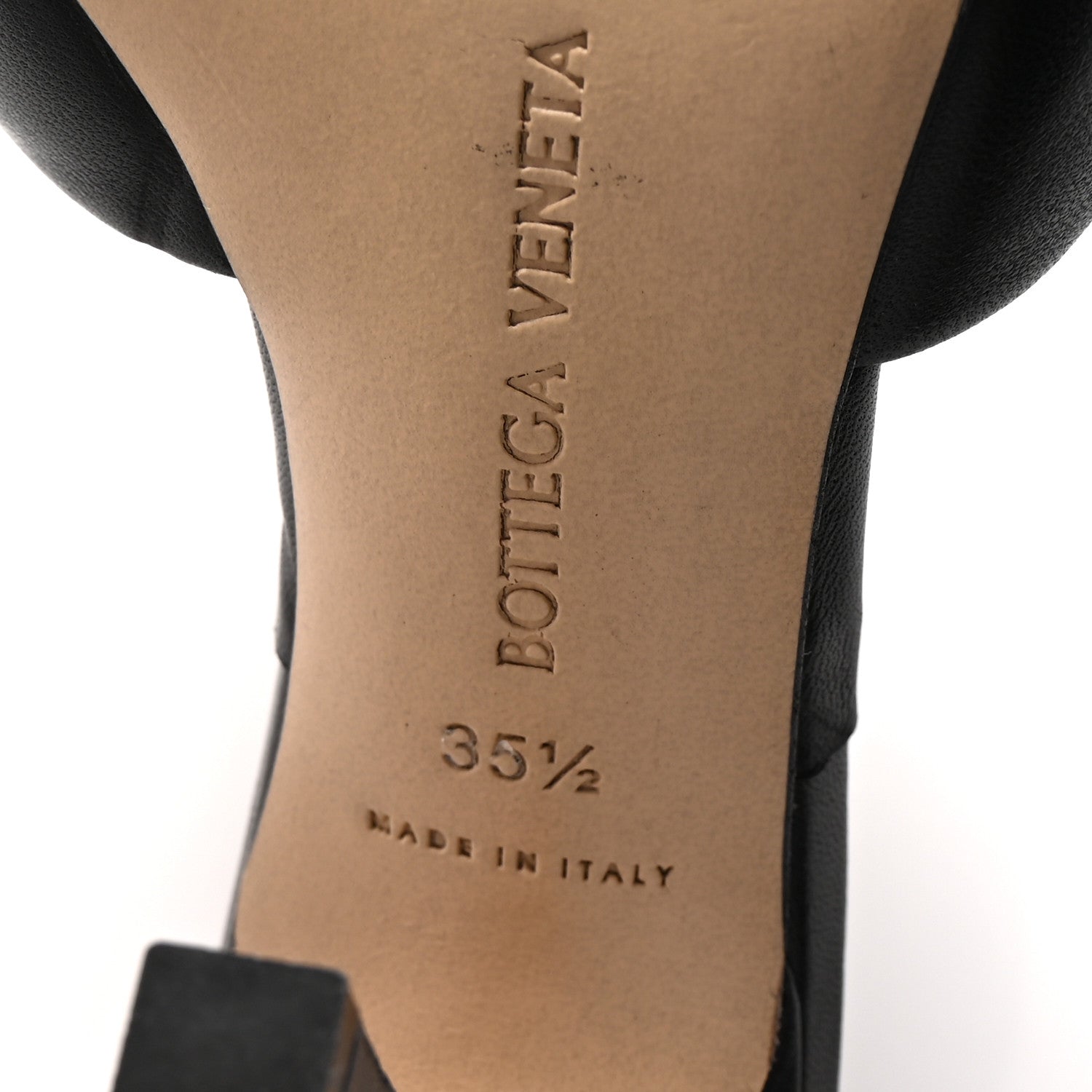 Bottega Veneta Nappa Quilted Rubber Lido Mule Sandals 35.5 Black 7 of 8