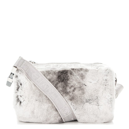 Chanel Rabbit Fur Sport Duffle Grey 1 of 6