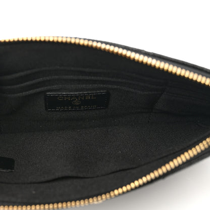 Chanel Caviar Quilted Crystal Enamel Cosmetic Case Black 5 of 8