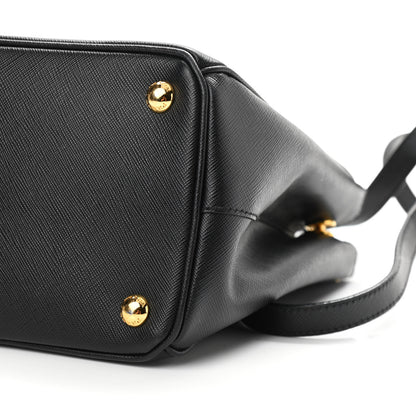 Prada Saffiano Medium Galleria Double Zip Tote Black 10 of 12
