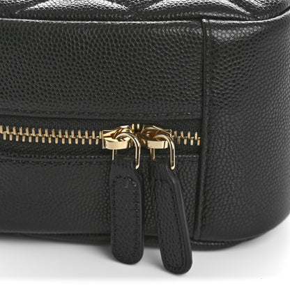 Chanel Caviar Quilted Curvy Pouch Cosmetic Case Black 8 of 8