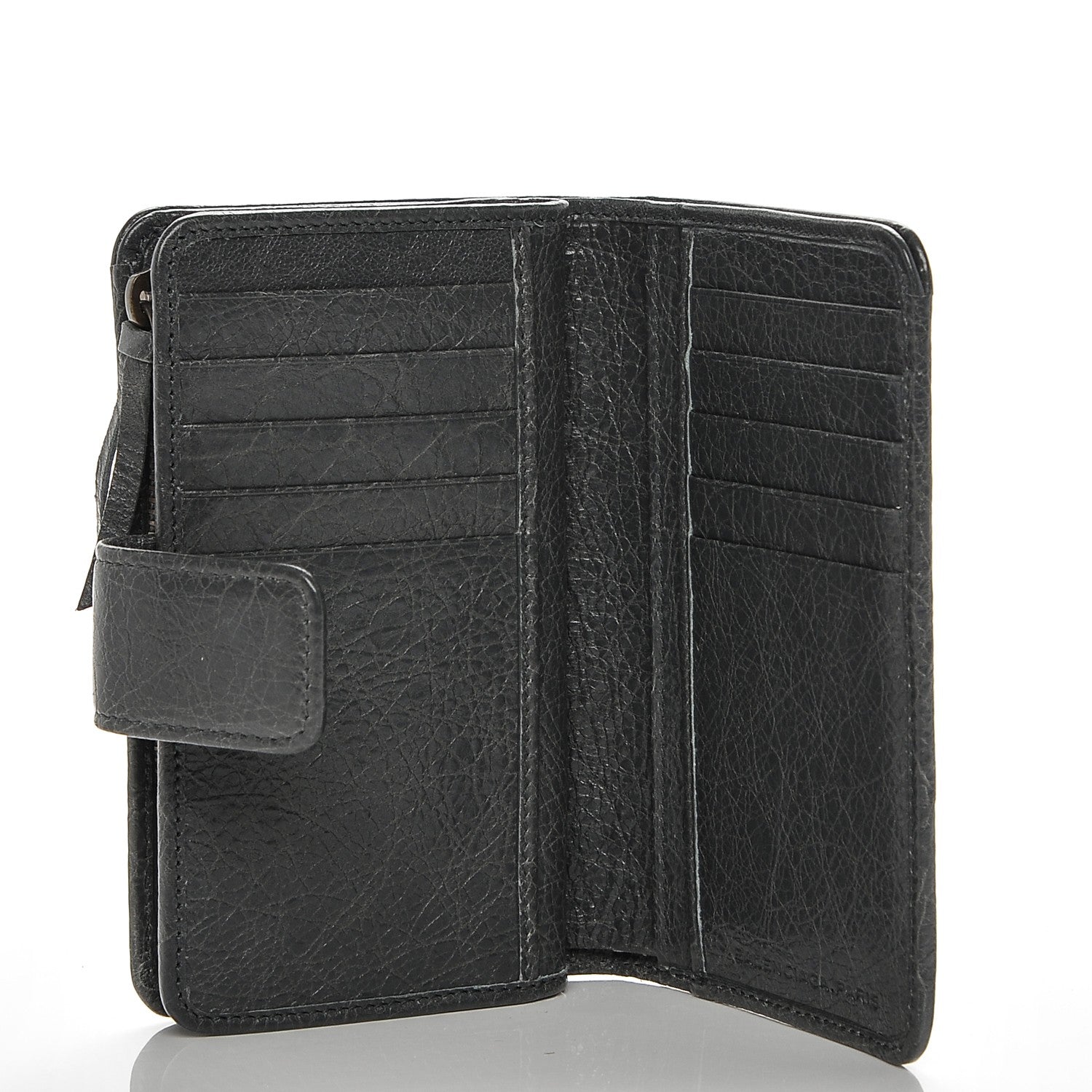 Balenciaga Agneau Classic Hardware Continental Zip Around Wallet Gris Tarmac 5 of 7