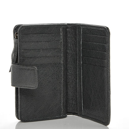 Balenciaga Agneau Classic Hardware Continental Zip Around Wallet Gris Tarmac 5 of 7