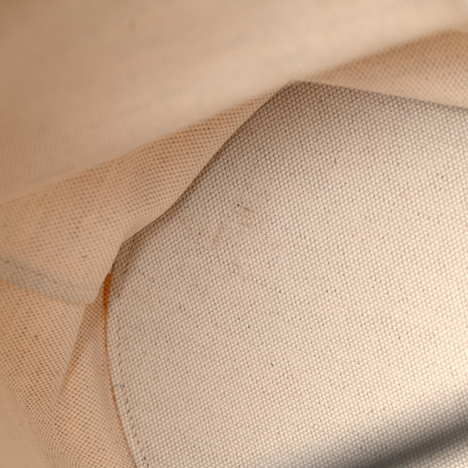 Saint Laurent Linen Calfskin Rive Gauche Bucket Bag Greggio Natural 12 of 13