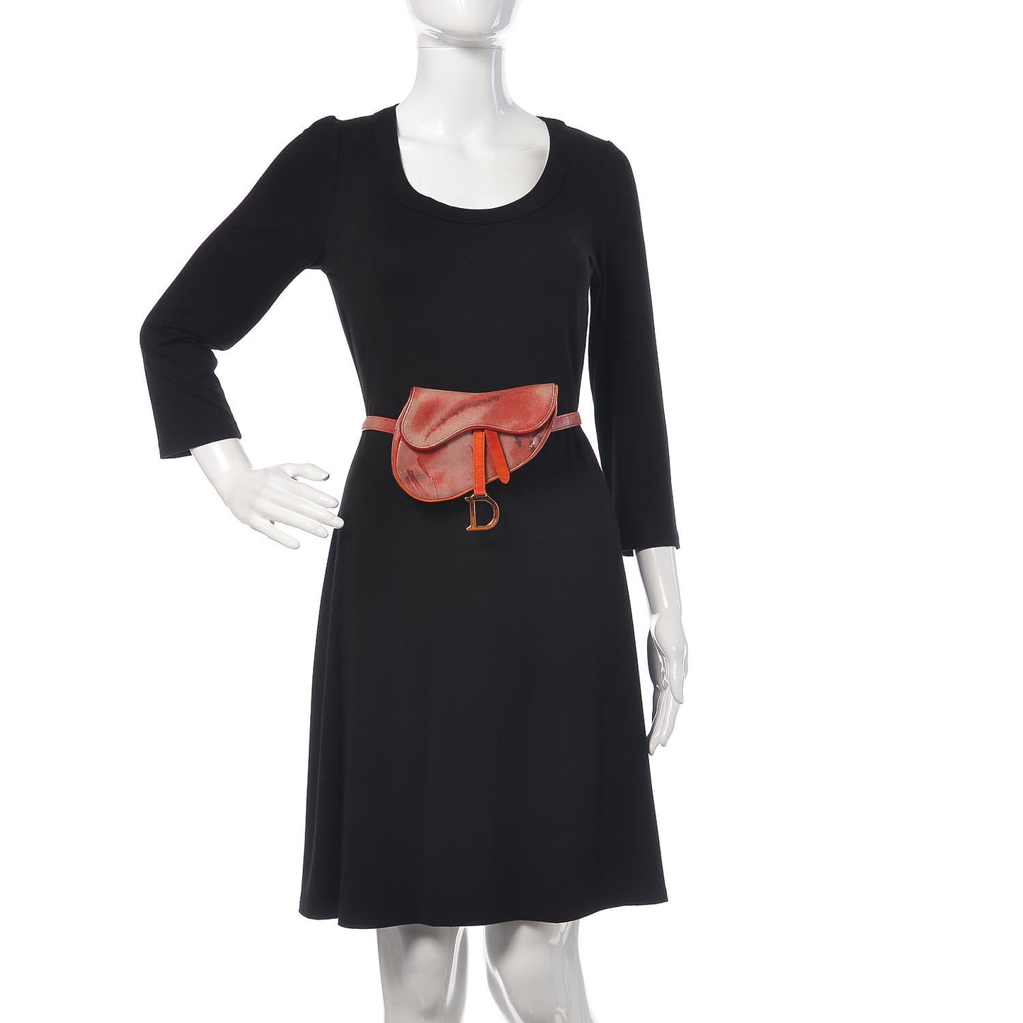 Pixelated Suede Tie Dye Saddle Belt Bag Multicolor