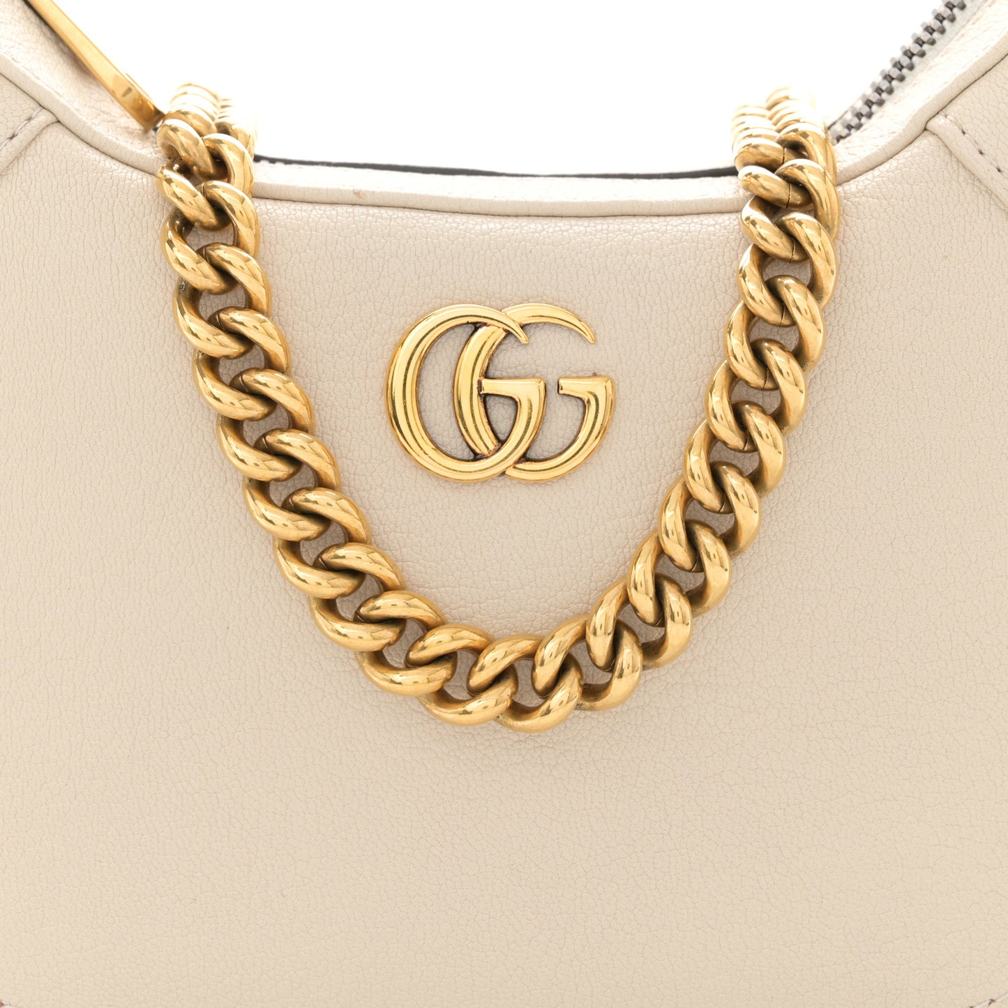 Goatskin Small Aphrodite Shoulder Bag Mystic White