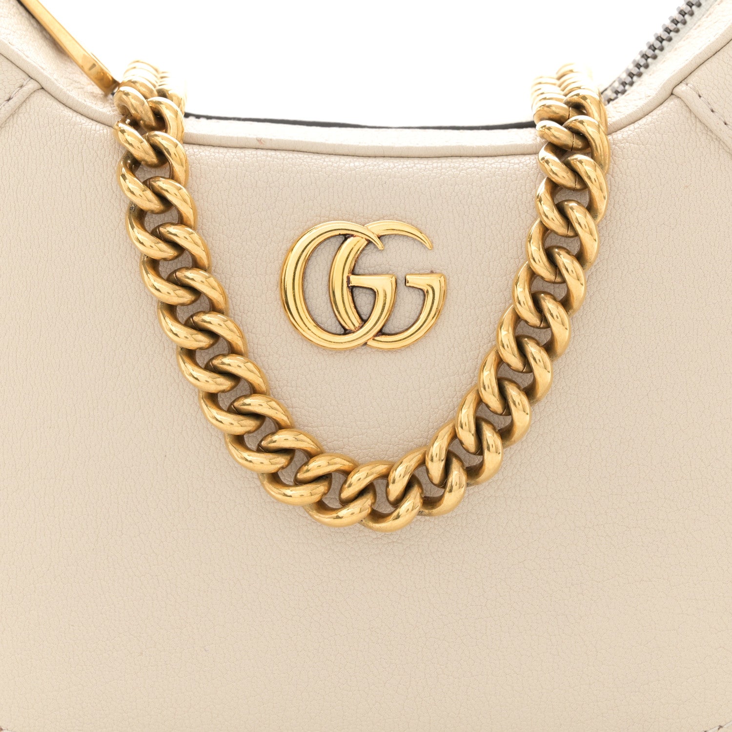 Gucci Goatskin Small Aphrodite Shoulder Bag Mystic White 8 of 11