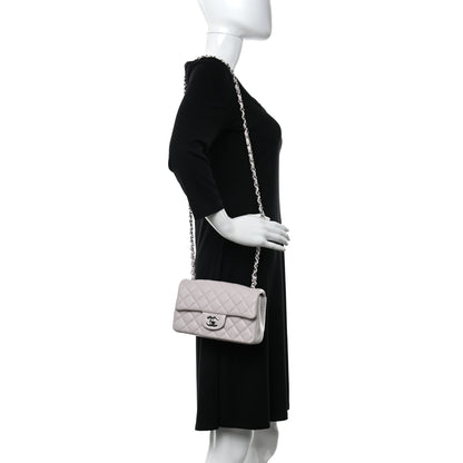 Chanel Lambskin Quilted Mini Rectangular Flap Light Purple 2 of 11