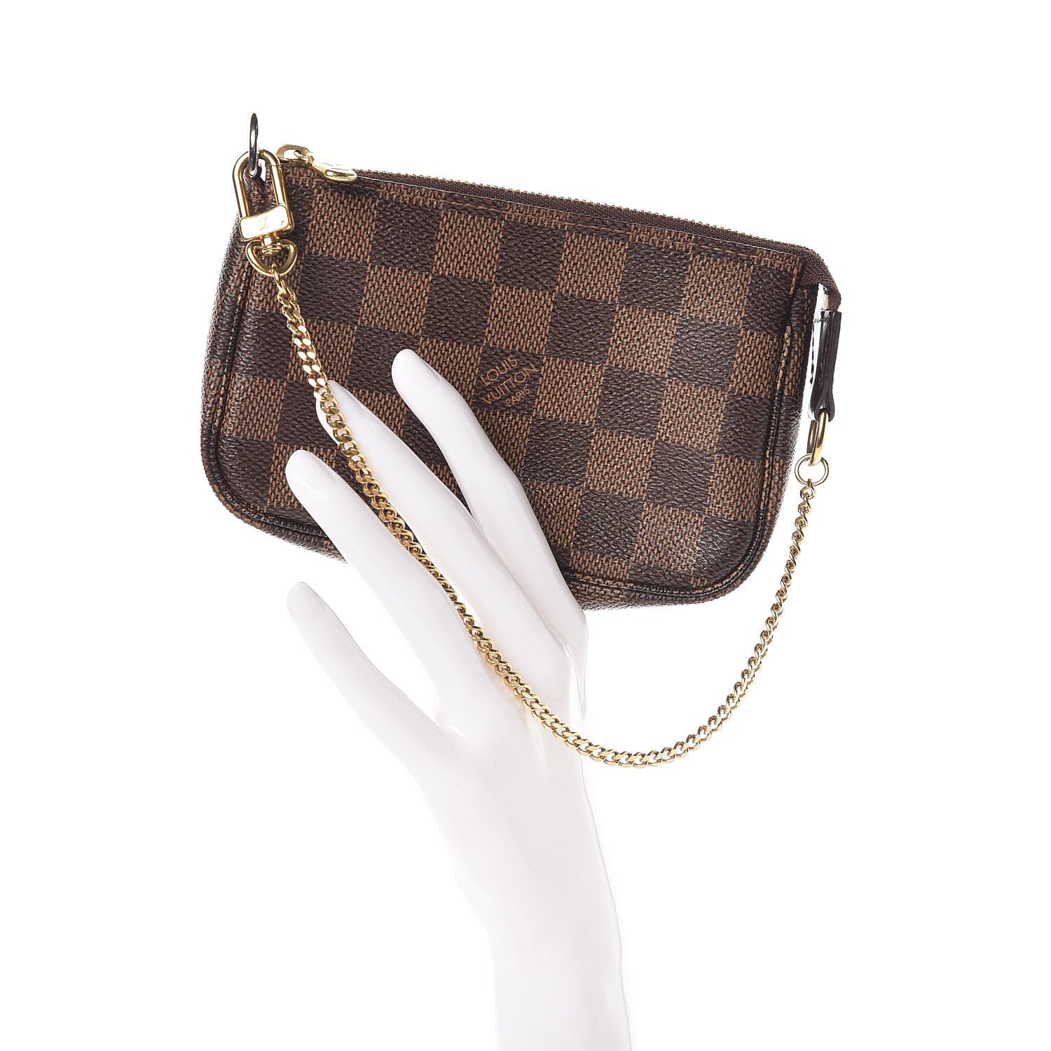 Louis Vuitton Damier Ebene Mini Pochette Accessories 2 of 10