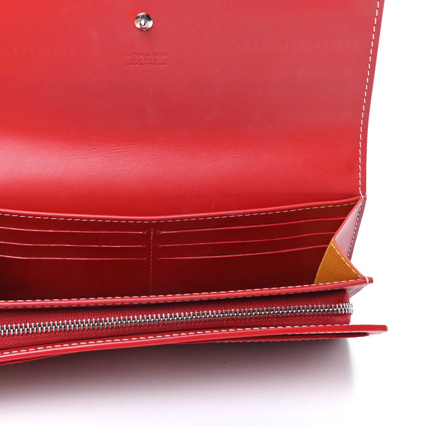 Goyard Goyardine Varenne Long Wallet Red 5 of 8