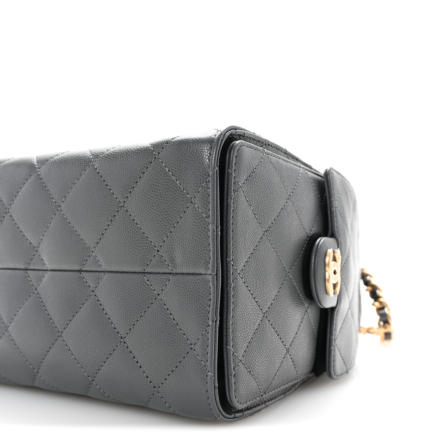 Chanel Caviar Quilted Small Chanel 25 Handbag Dark Grey 9 of 10