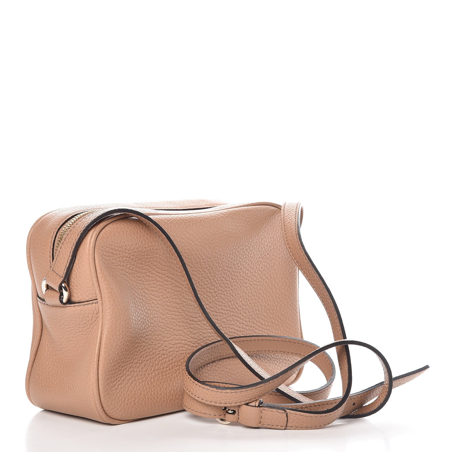 Gucci Pebbled Calfskin Small Soho Disco Bag Rose Beige 3 of 10