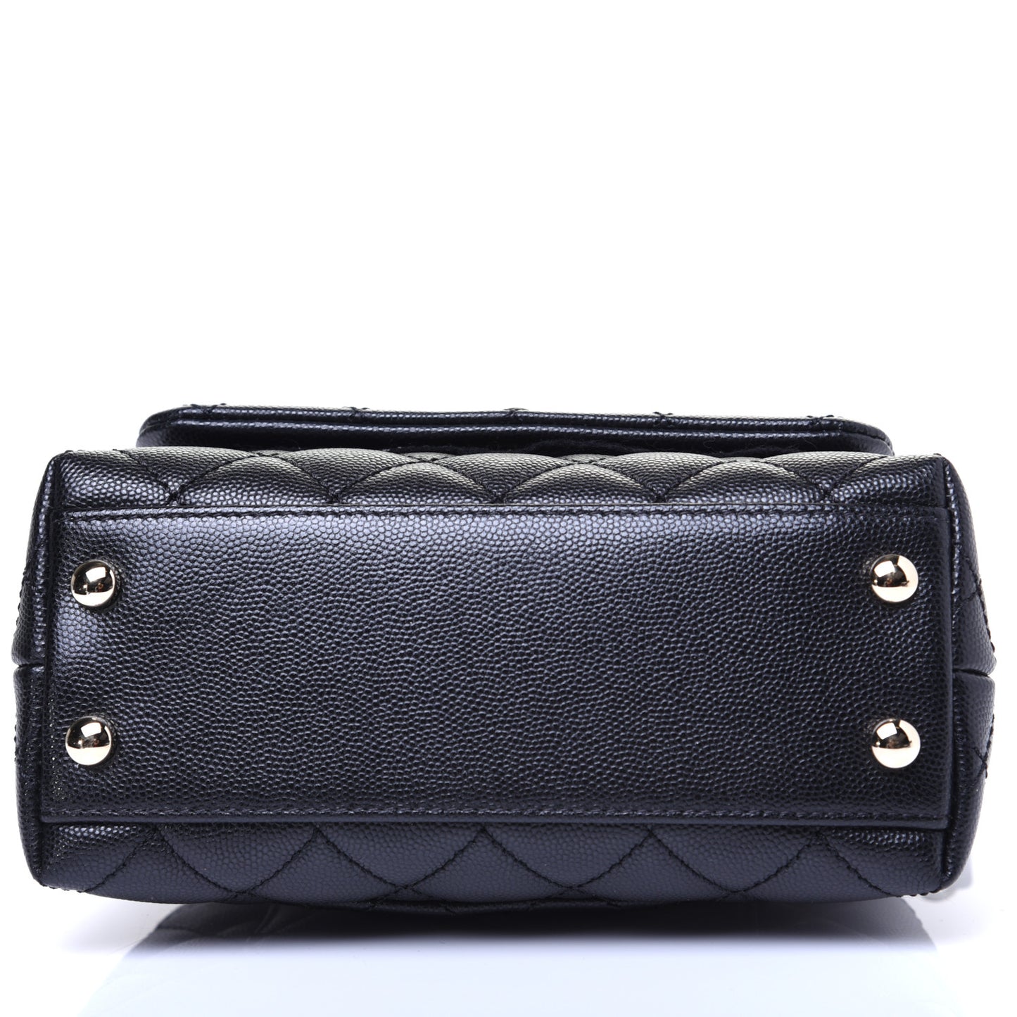 Caviar Quilted Extra Mini Coco Handle Flap Black