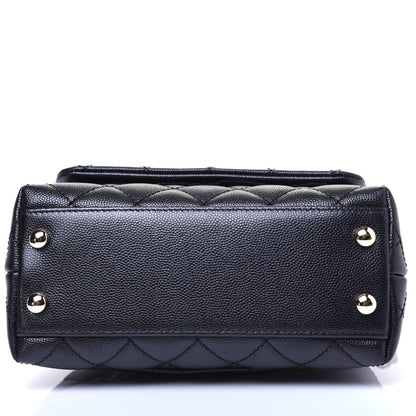Chanel Caviar Quilted Extra Mini Coco Handle Flap Black 10 of 13