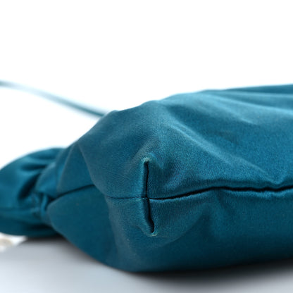 Prada Satin Raso Shoulder Bag Blue 6 of 8