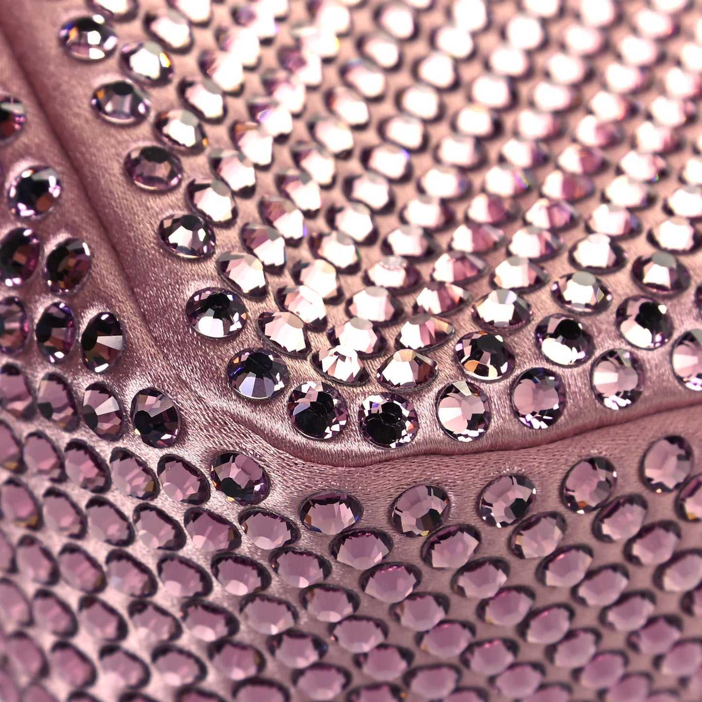 Satin Crystal Mini Re-Edition 2000 Bag Alabastro