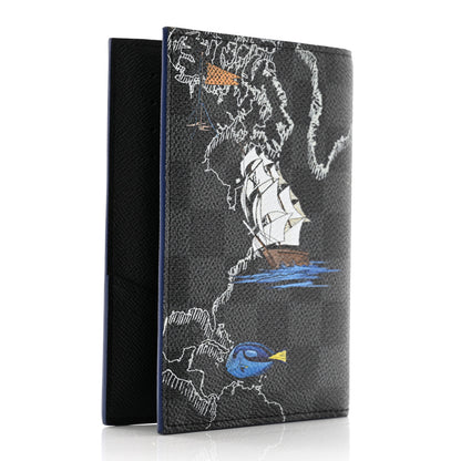 Louis Vuitton Damier Graphite Map Passport Cover 3 of 7