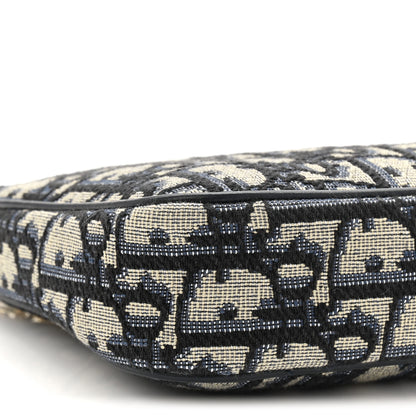 Christian Dior Oblique 30 Montaigne Pouch With Chain Blue 9 of 11