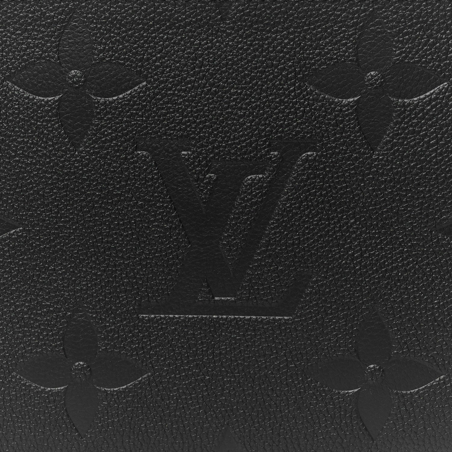 Louis Vuitton Empreinte Monogram Giant Neverfull MM Pochette Black 7 of 9