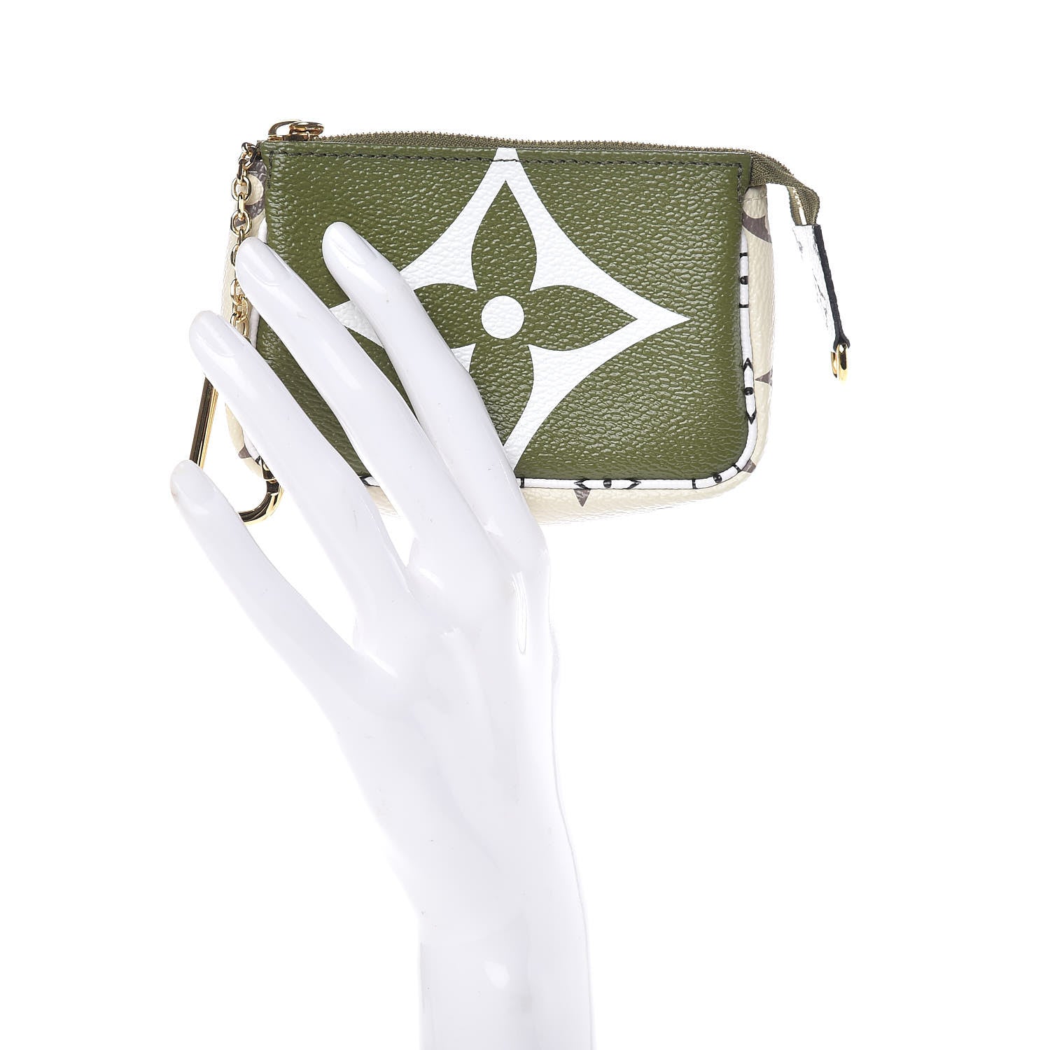 Louis Vuitton Monogram Giant Micro Pochette Accessories Kaki White 2 of 7