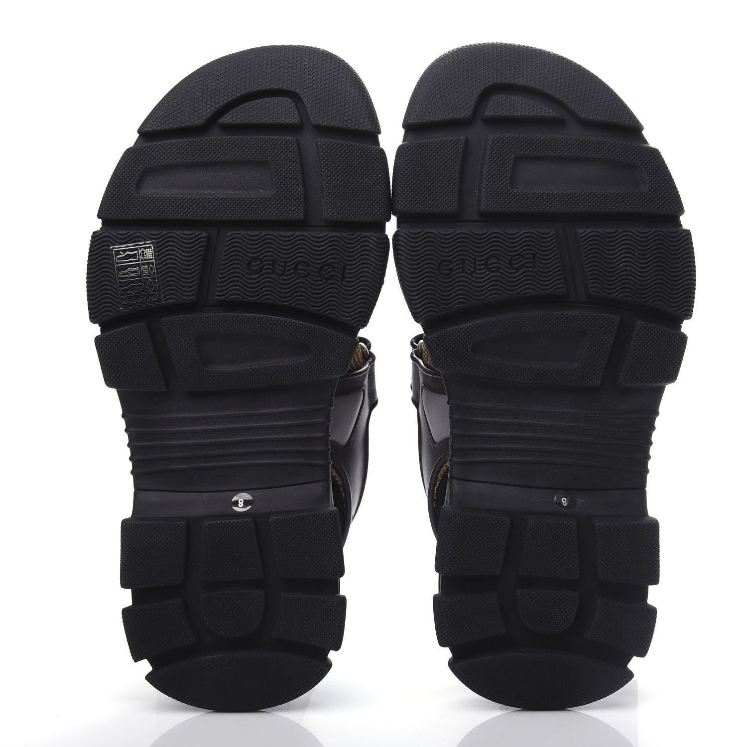 Gucci X SEGA Nappa Mesh Mens Aguru Sandals 8 Loess Black 6 of 11