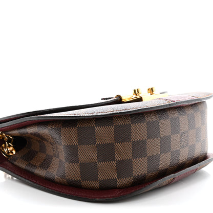 Louis Vuitton Damier Ebene Cuir Taurillon Wight Bordeaux 8 of 13