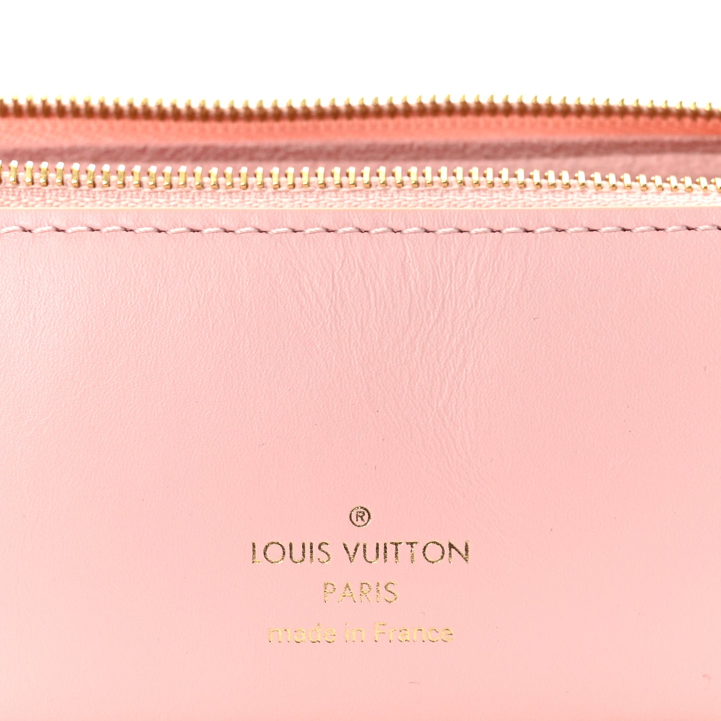 Damier Azur Elizabeth Pencil Pouch Rose Ballerine
