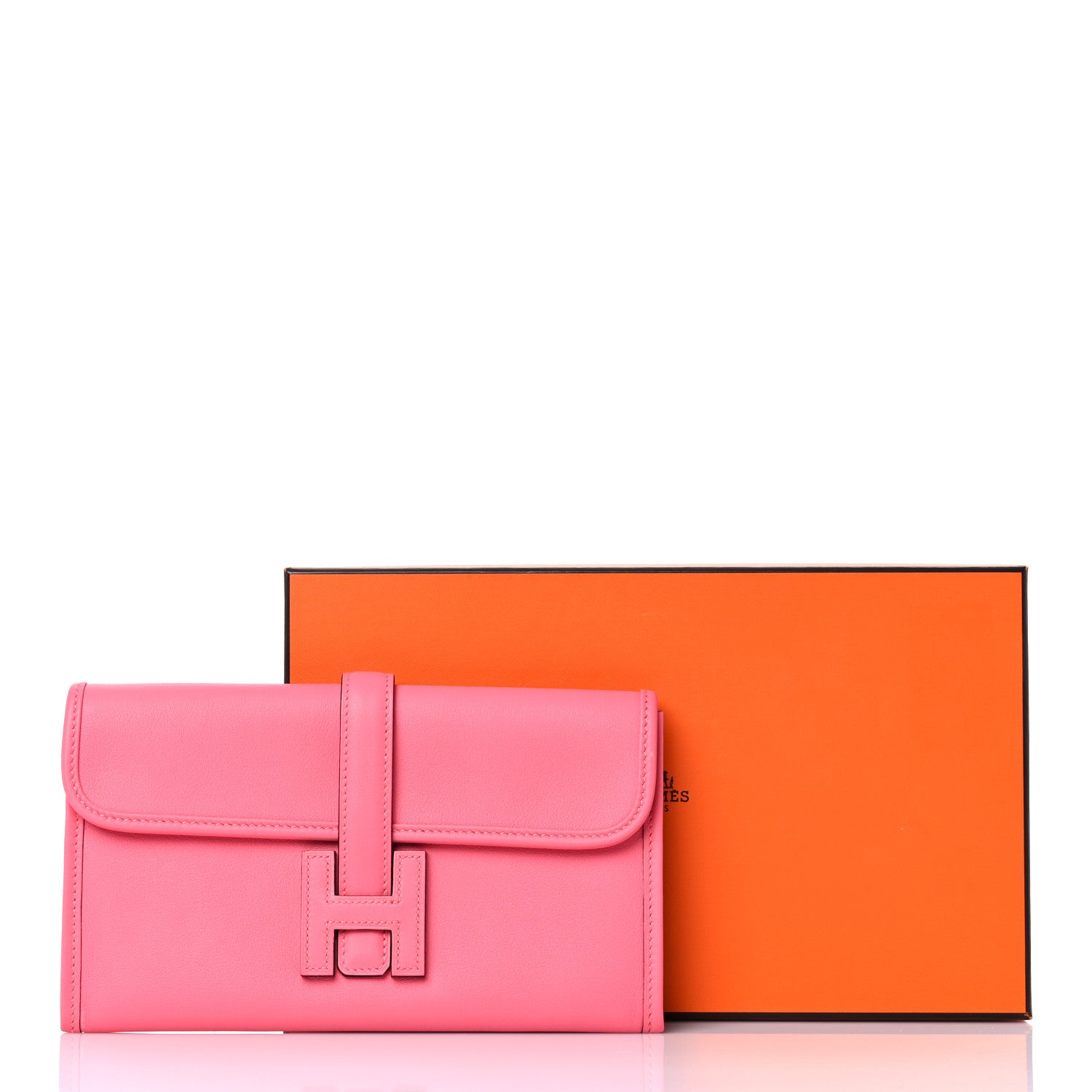 Hermes Swift Jige Duo Clutch Rose Azalee 8 of 8