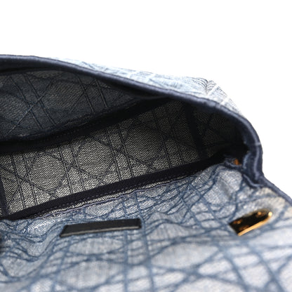 Christian Dior Denim Cannage Small Caro Bag Blue 5 of 9