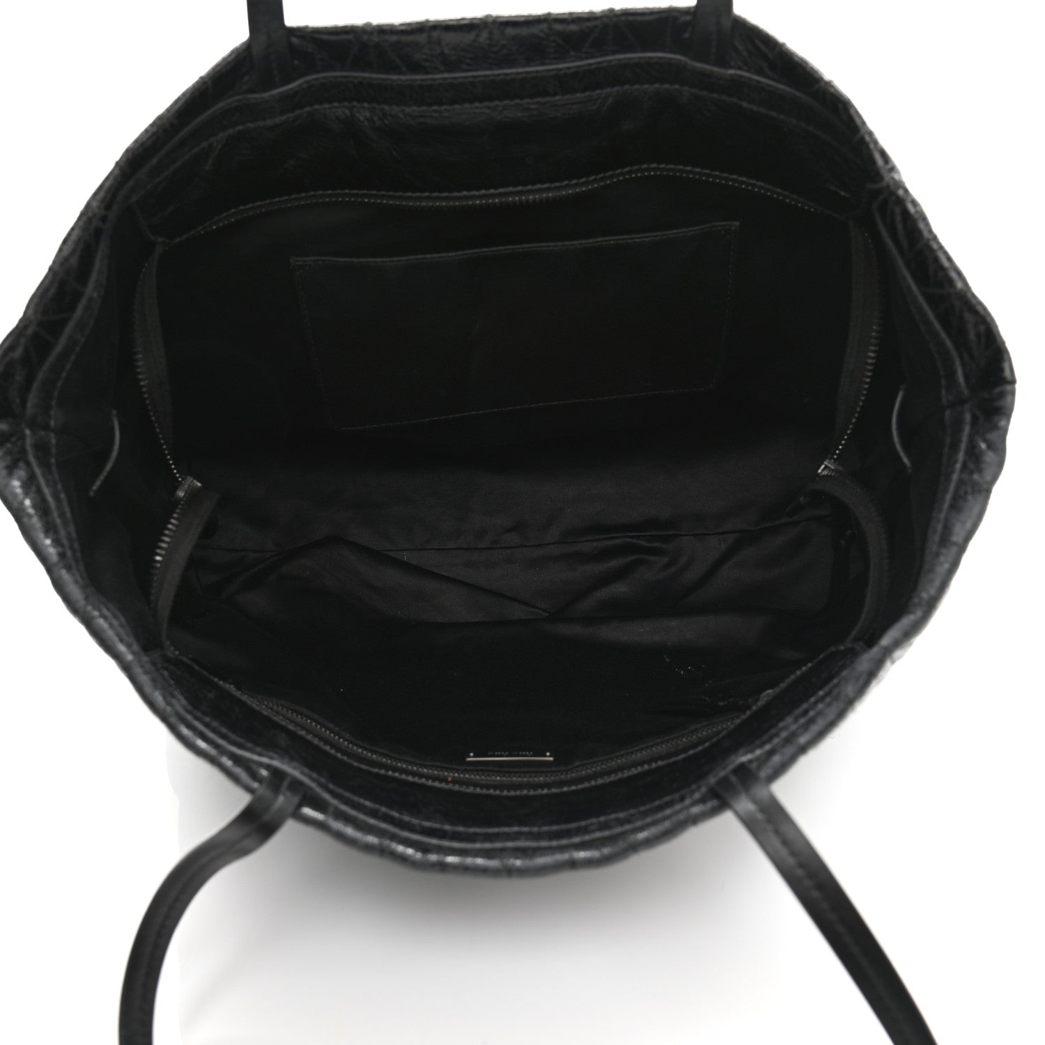Miu Miu Nappa Matelasse Shine Trapuntato Large Tote Bag Black 4 of 12