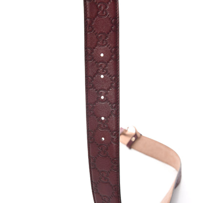 Gucci Guccissima Signature Interlocking G 40mm Belt 80 32 Scarlatto 9 of 9