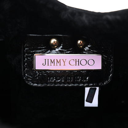 Jimmy Choo Patent Shearling Bree Tote Black 5 of 8