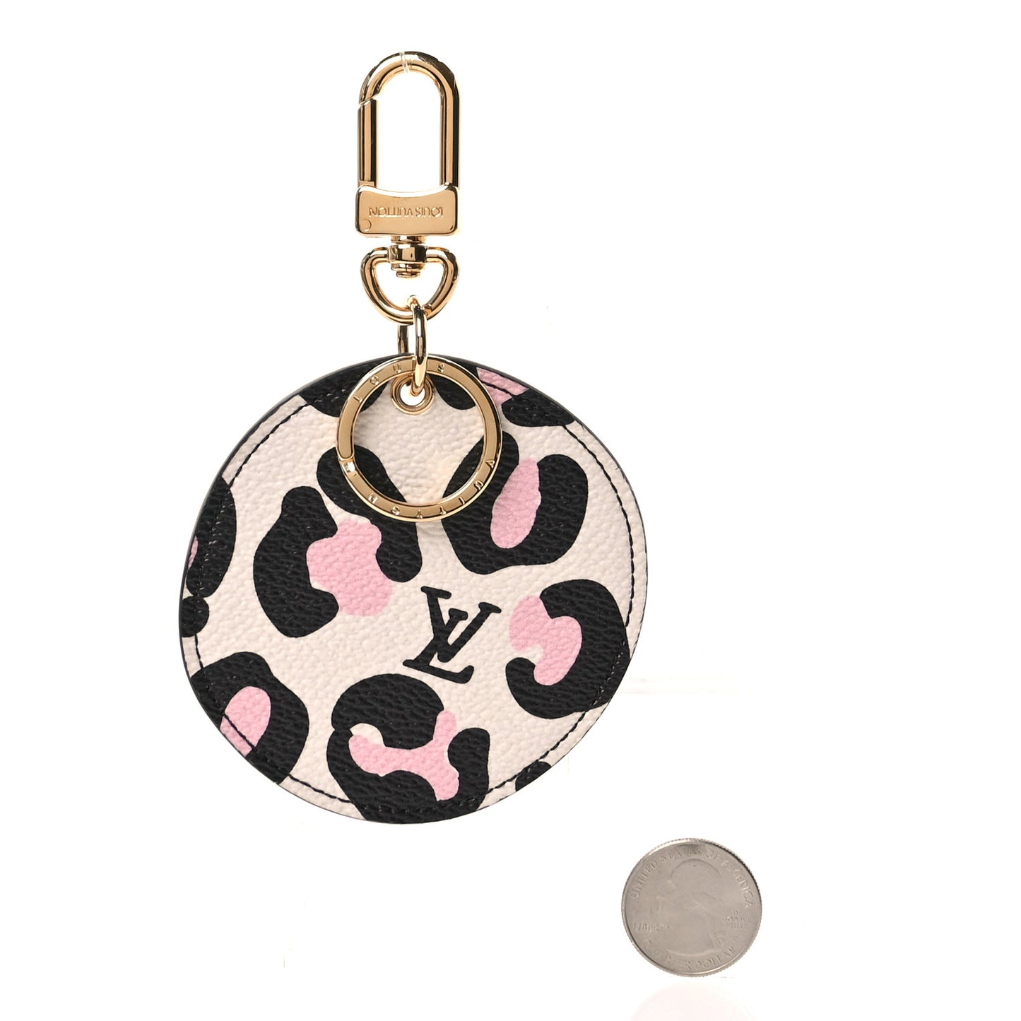 Monogram Wild At Heart Illustre Bag Charm Key Ring Black