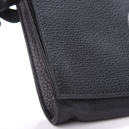Gucci Pebbled Calfskin Medium Soho Clutch Black 8 of 12
