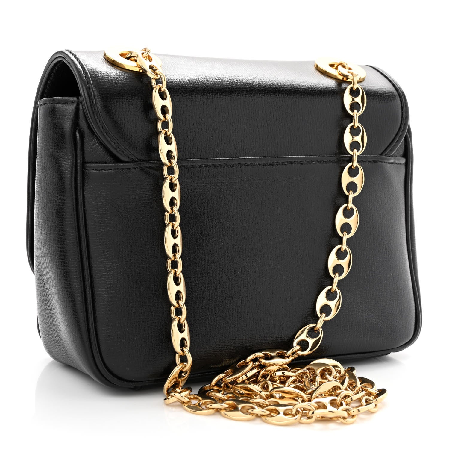 Gucci Azalea Calfskin Mini Marina Chain Shoulder Bag Black 3 of 11
