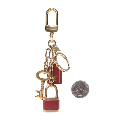 Louis Vuitton PTE Cles Cadenas Key Holder Red 2 of 3