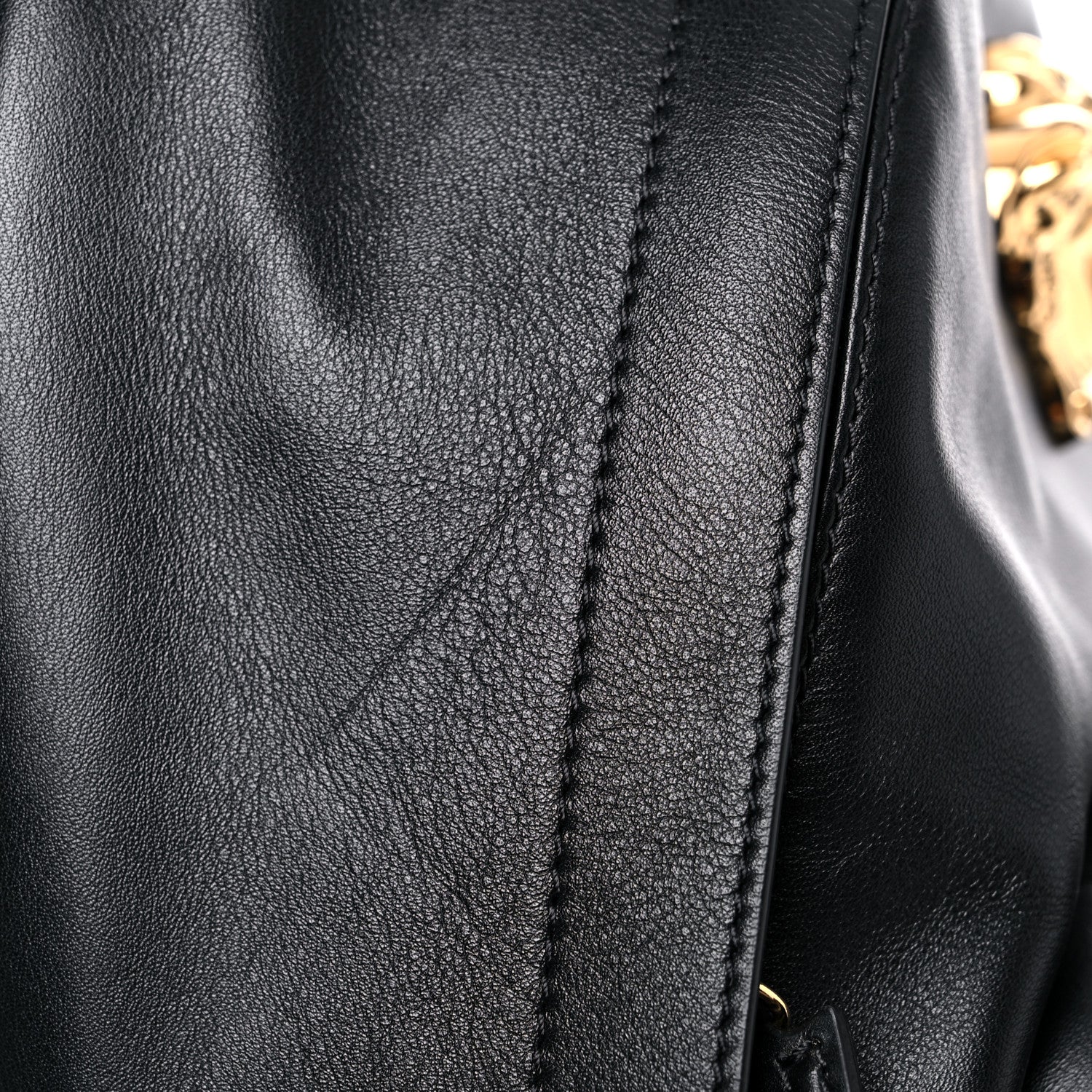 Versace Calfskin Palazzo Medusa Backpack Black 9 of 10
