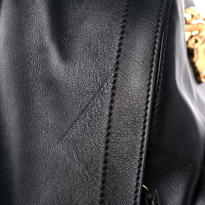 Versace Calfskin Palazzo Medusa Backpack Black 9 of 10