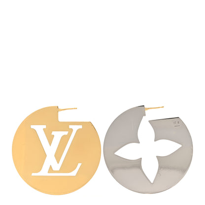 Louis Vuitton Perfect Match Earrings Gold Silver 1 of 6