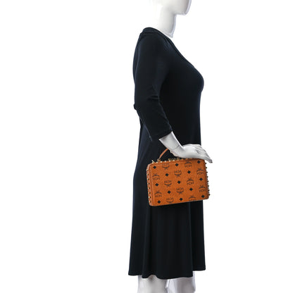 MCM Visetos Small Berlin Crossbody Cognac 2 of 11