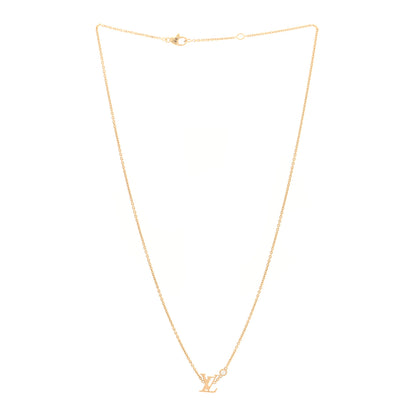 Louis Vuitton 18K Yellow Gold Diamond Idylle Blossom LV Pendant Necklace 3 of 4