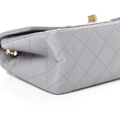 Chanel Aged Calfskin Quilted 2.55 Reissue Mini Flap Grey 9 of 11