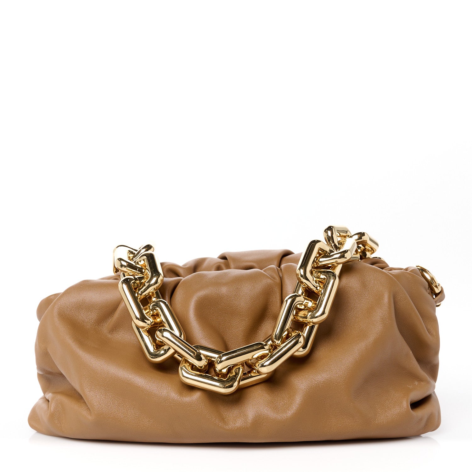 Bottega Veneta Calfskin The Pouch Chain Cammello 1 of 11