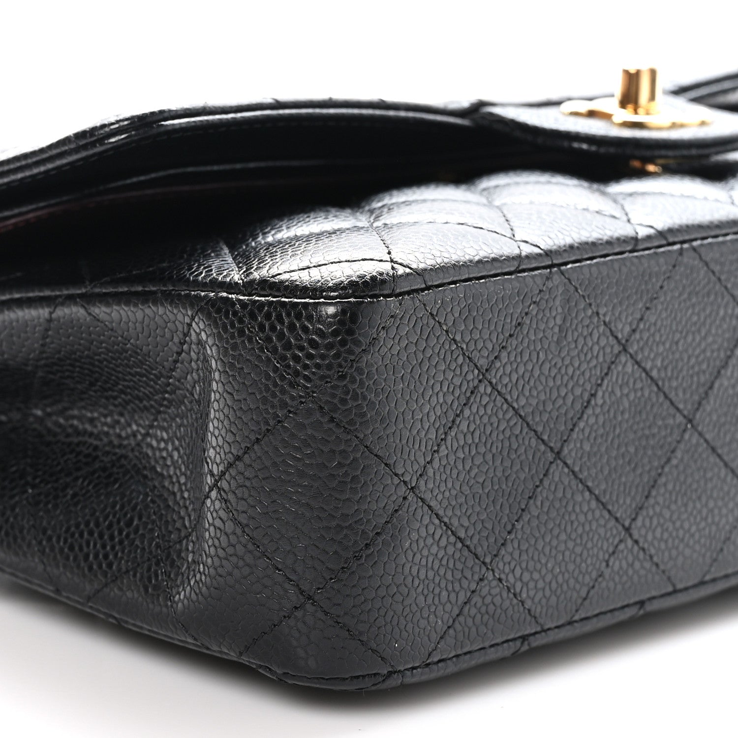 Chanel Caviar Quilted Medium Double Flap Black 9 of 10