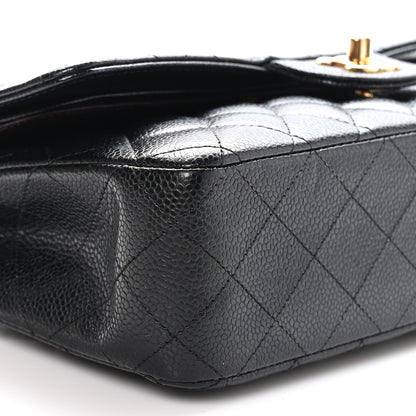 Chanel Caviar Quilted Medium Double Flap Black 9 of 10