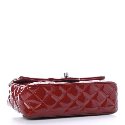 Chanel Patent Calfskin Quilted Mini Rectangular Flap Red 3 of 4