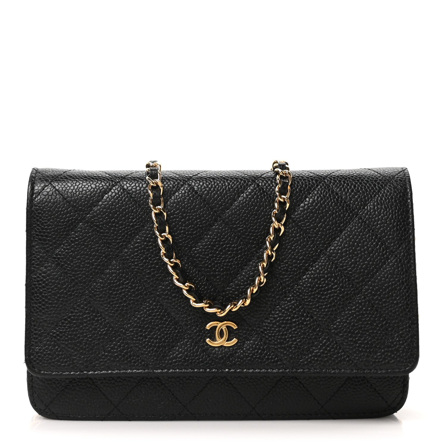 Chanel Caviar Quilted Wallet on Chain WOC Black 1 of 11